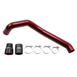 Wehrli 2004.5 - 2010 Chevrolet 6.6L LLY/LBZ/LMM Duramax Driver Side 3in Intercooler Pipe - WCFab Red / WCFab Grey / Bengal Blue / Black