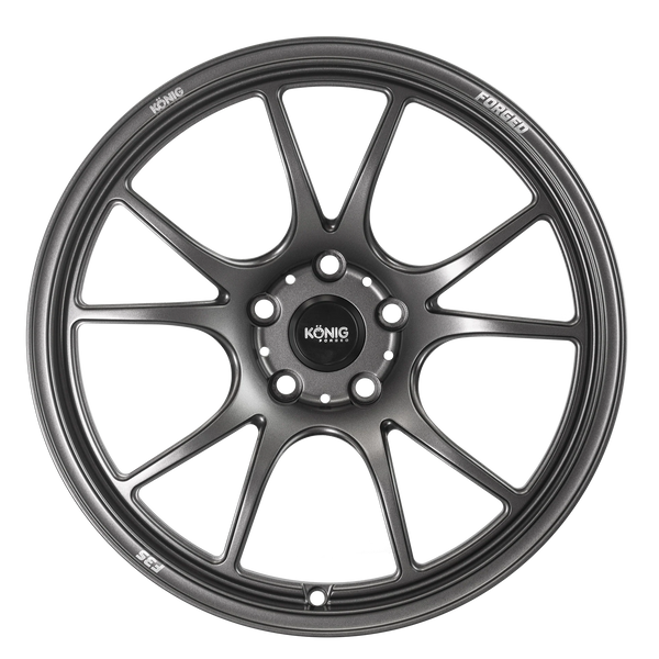 Konig Forged F3S 19X9 5X130 ET48 Satin Charcoal Knurled Bead