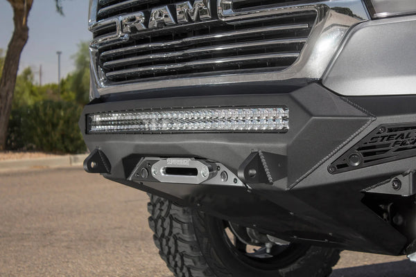 Addictive Desert Designs 2019 - 2023 Ram 1500 Stealth Fighter Front Bumper w/ Winch Mount & Sensor Cut Outs