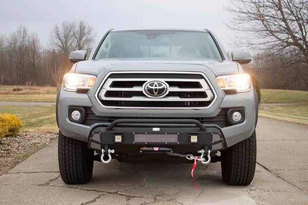 Fishbone Offroad  2016-2023  Toyota Tacoma Center Stubby Winch Front Bumper