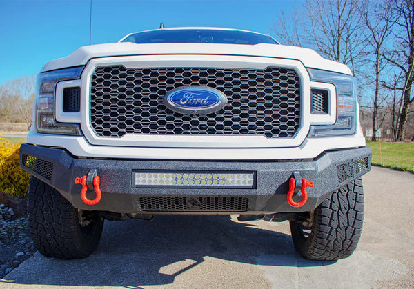 Fishbone Offroad 2018 - 2020 Ford F150 Pelican Front Bumper - Black Texture