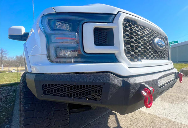 Fishbone Offroad 2018 - 2020 Ford F150 Pelican Front Bumper - Black Texture