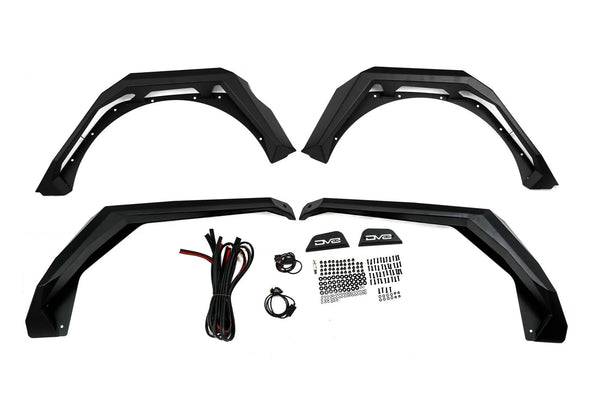 DV8 Offroad 2018 + Jeep Wrangler JL Armor Fender Flares
