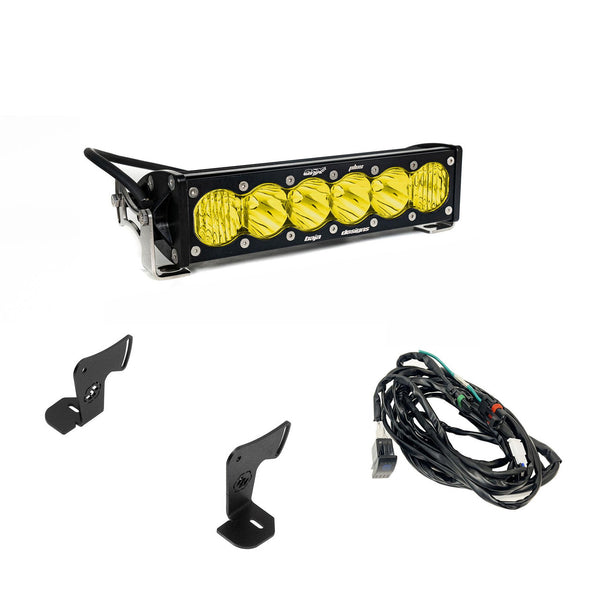 Baja Designs 2025 + Polaris RZR Pro-R/S/XP OnX6+ 10in Light Bar Hood Mount Kit - Clear / Amber