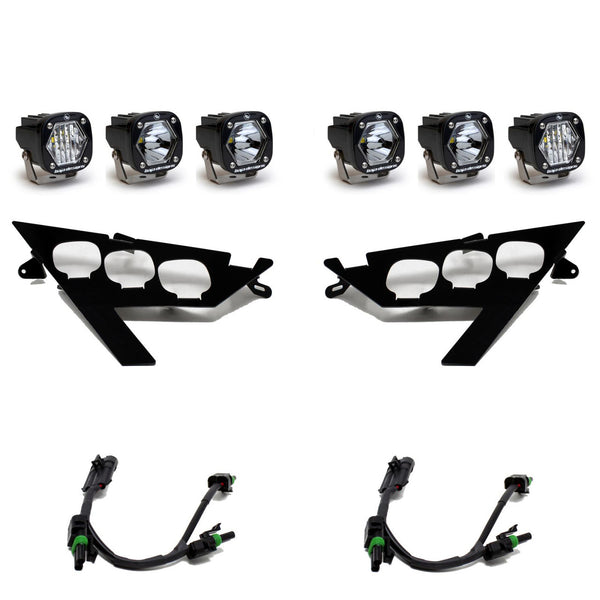 Baja Designs Polaris S1 Triple LED/Laser Headlight Kit - 2020-2025 RZR Pro XP /2022-2024 RZR Pro R/Turbo R