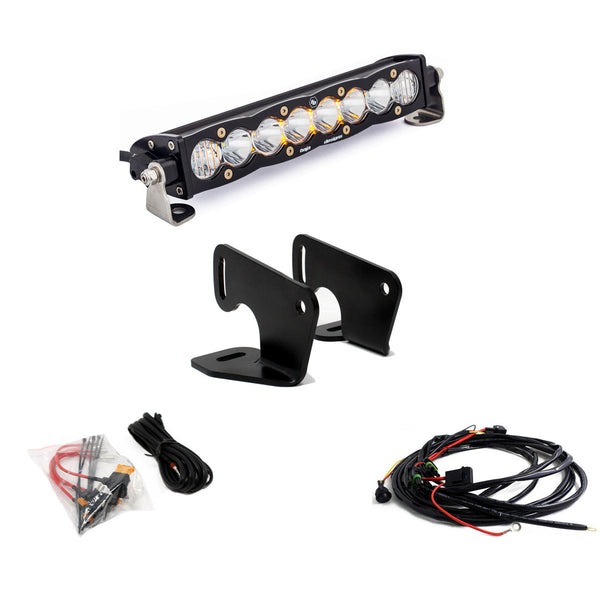Baja Designs S8 10 Inch Hood Mount Light Bar Kit - Polaris 2020-2024 RZR Pro XP / 2024 RZR Turbo R