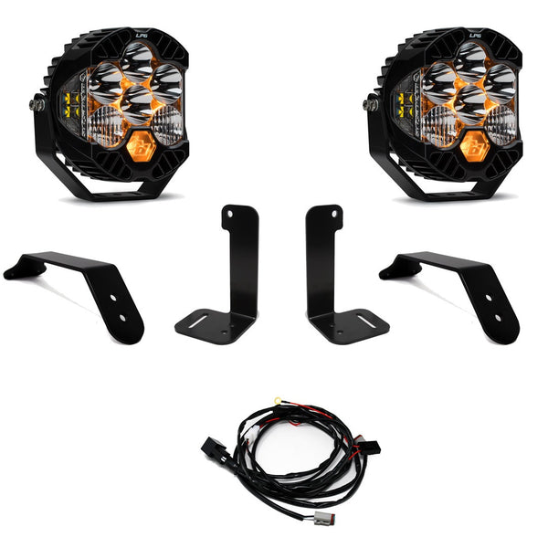 Baja Designs 2018+ Jeep Wrangler JL / Gladiator JT Dual LP6 Auxiliary Light Kit