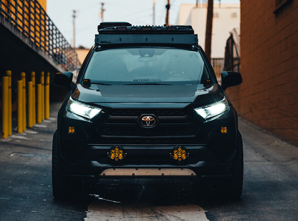 Baja Designs Squadron-R Sport Fog Pocket Light Kit - Toyota 2016-2021 RAV4 / 2014-2019 Highlander - Amber
