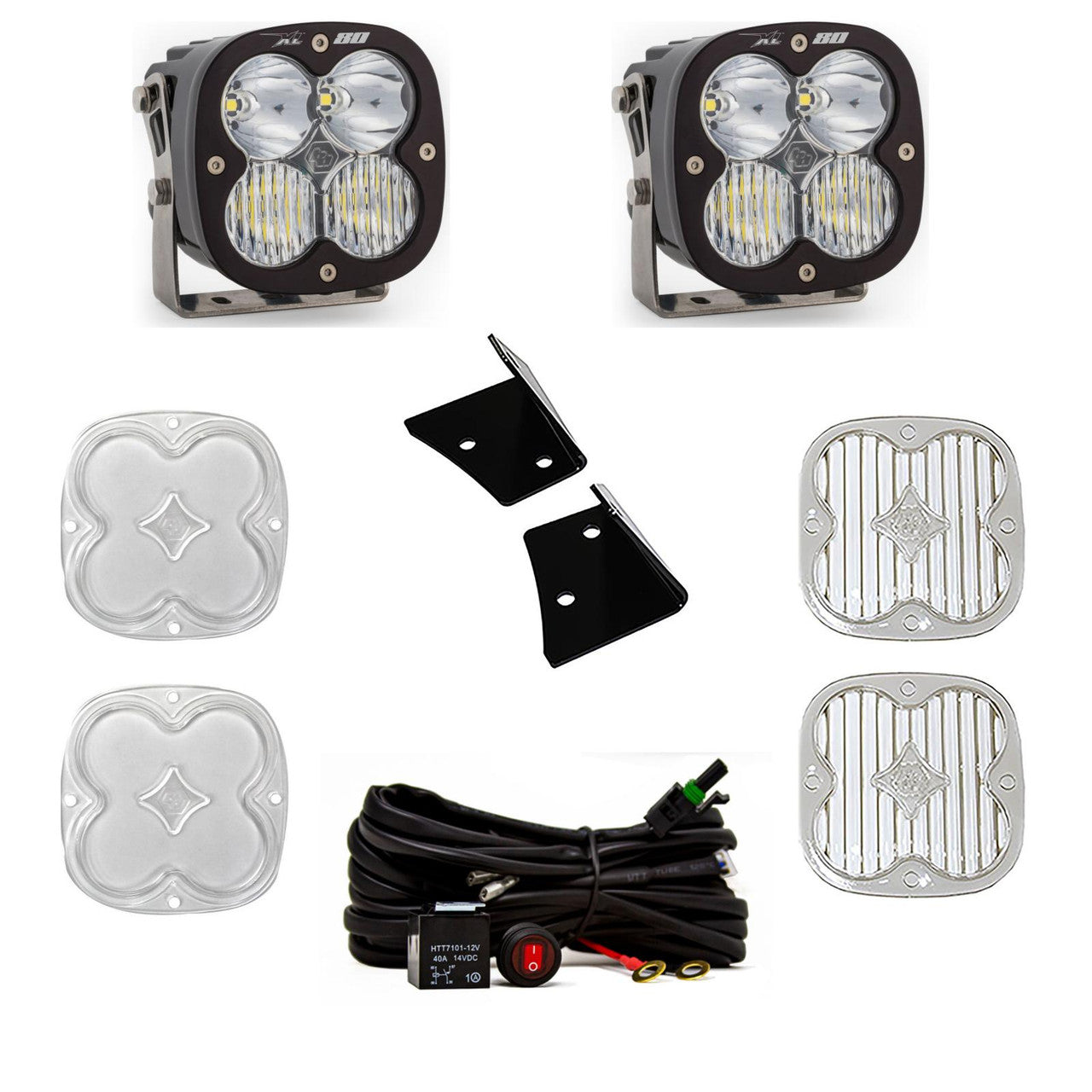 Baja Designs XL80 A-Pillar Light Kit - Jeep 2007 - 2018 Wrangler JK