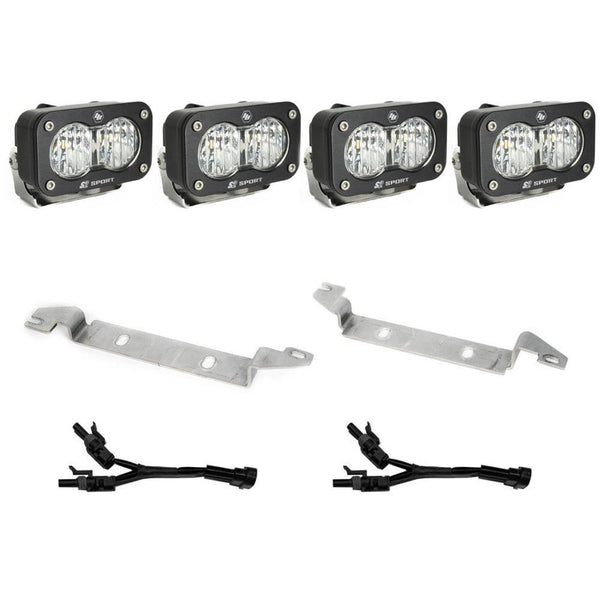 Baja Designs 2022 + Toyota Tundra S2 Sport OEM Fog Light Replacement Kit - Clear