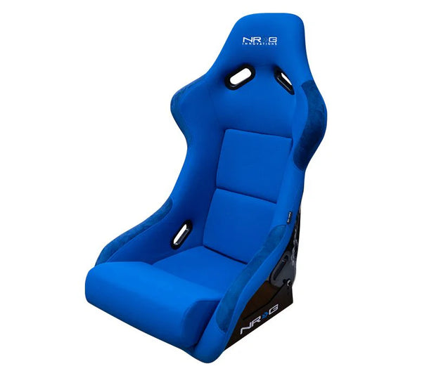 NRG FRP Bucket Seat (Blue Cloth) - Large