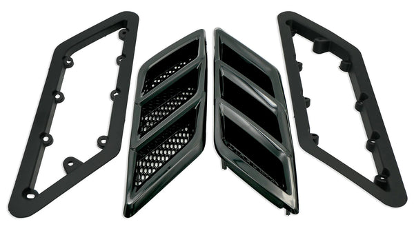 Roush 2015-2023 Mustang Fender Vent Heat Extractors - Gloss Black