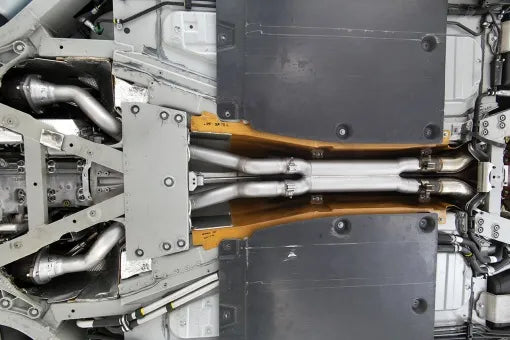 SOUL Ferrari FF / GTC4Lusso V12 Competition Downpipes and X-Chamber Midpipe Package