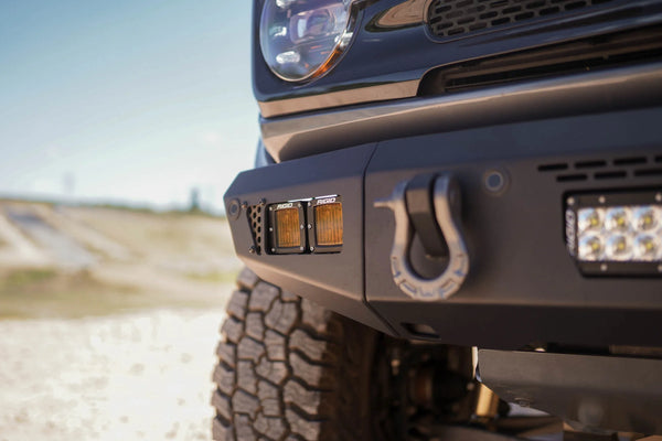DV8 Offroad 2021+ Ford Bronco Front Bumper V2 - OE Plus Series (Works w/o ACC Relocation)