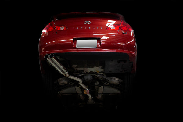 ISR Performance EP (Straight Pipes) Dual Tip Exhaust - 2005 - 2006 Infiniti G35 Sedan