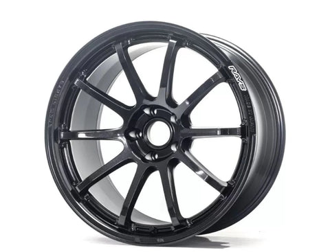 Gram Lights 57NR 18x9.5 +38 5x114.3 Glass Black Wheel