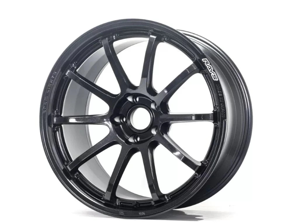 Gram Lights 57NR 18X9.5 +12 5x114.3 Glass Black Wheel