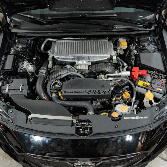 GrimmSpeed Pulley Cover Black - 2022+ Subaru WRX / 2019+ Subaru Ascent