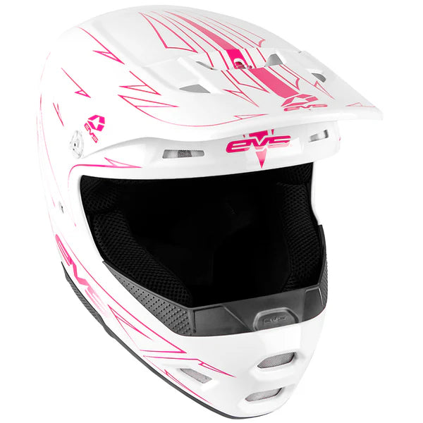 EVS T3 Pinner Helmet 50-50 White/Pink/Black Youth