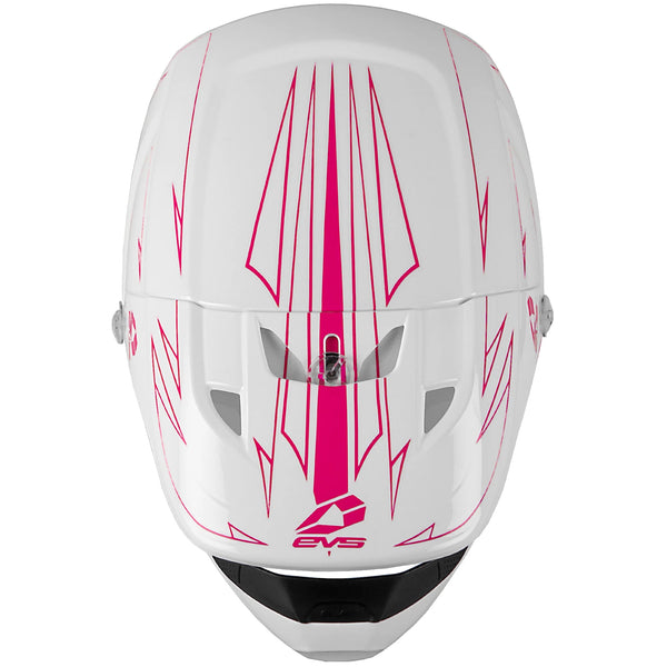 EVS T3 Pinner Helmet 50-50 White/Pink/Black Youth