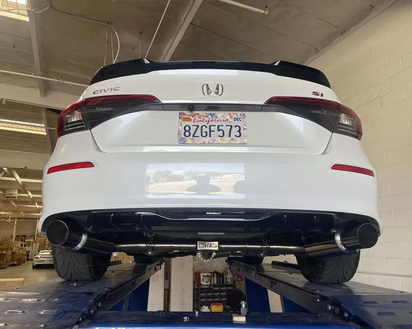 Invidia 2022+ Honda Civic Si (1.5T) 70mm N1 Cat Back Exhaust - Stainless / Burnt TI Tips