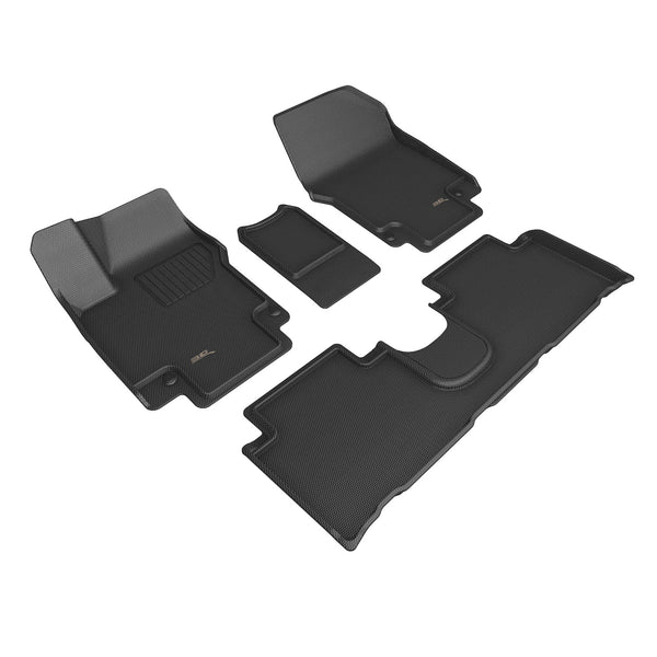 3D MAXpider 2022 - 2024 Hyundai Ioniq 5 Kagu Black Front & Rear Row Floor Liner
