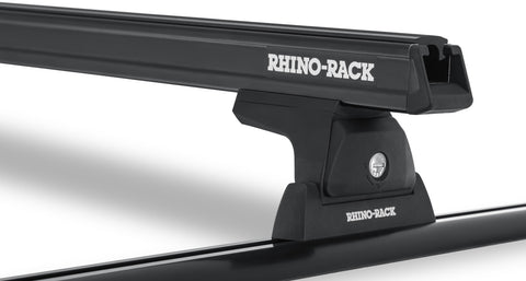 Rhino-Rack 2005 - 2015 Toyota Tacoma 4 Door Pick Up Heavy Duty RLT600 Track Mount 2 Bar Roof Rack - Black