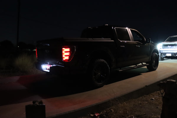 AlphaRex 2021 + Ford F-150 LUXX LED Tailights Black/Red