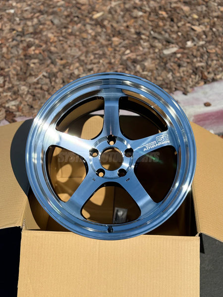 Advan GT Beyond-R 18X9.5 / +45 Offset / 5x100 BC / 63mm Bore / Machining and Diamond Cutting