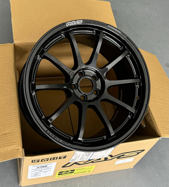 Gram Lights 57NR 19x10.5 +22 5x114.3 Glass Black Wheel