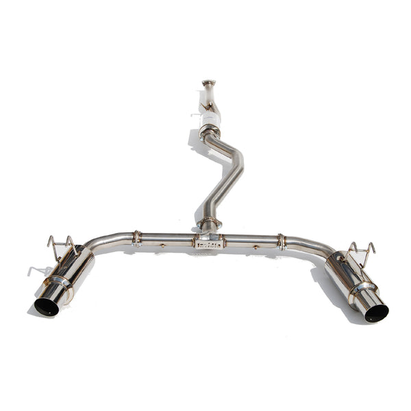 Invidia 2022+ Honda Civic Si (1.5T) 70mm N1 Cat Back Exhaust - Stainless / Burnt TI Tips