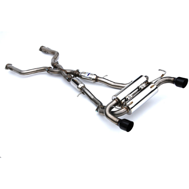 Invidia 2022+ Nissan Z 70mm Gemini Cat Back Exhaust - Single Layer Black Tip