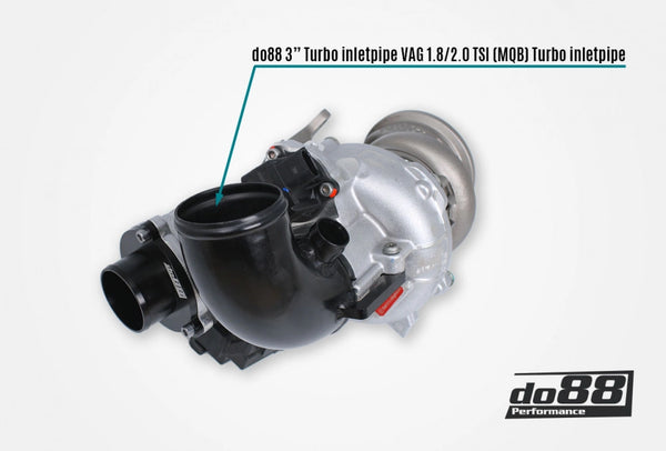 do88 VAG 1.8/2.0 TSI (MQB) 2015 - 2020 VW Golf GTi / R / Audi A3 / S3 (8V) Turbo Inlet Pipe Black Hose OEM Turbo OEM Airbox