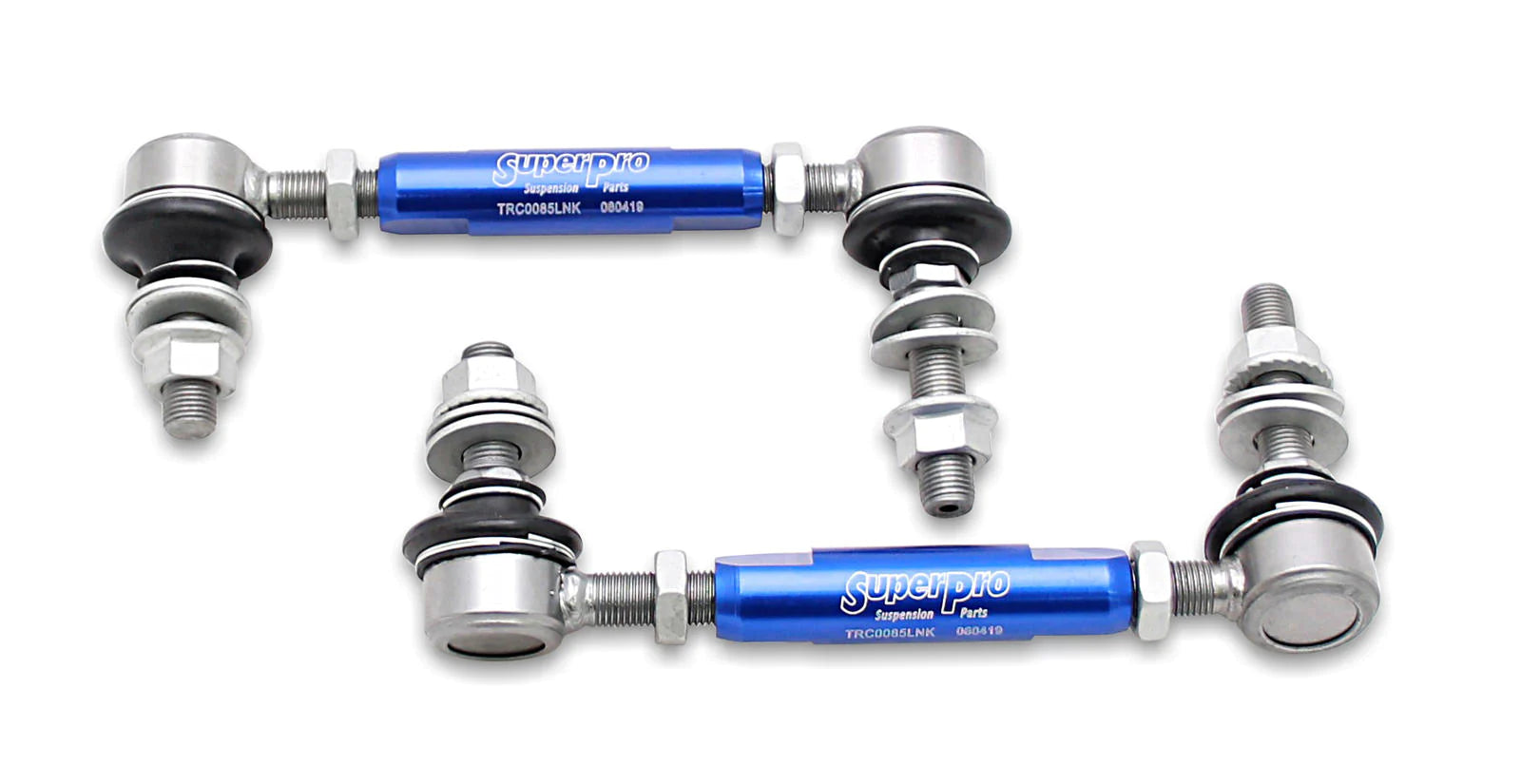 SuperPro 2003 - 2009 Lexus GX470 / Toyota 4Runner / 2015 - 2023 Tacoma Front HD Adjustable End Link Set