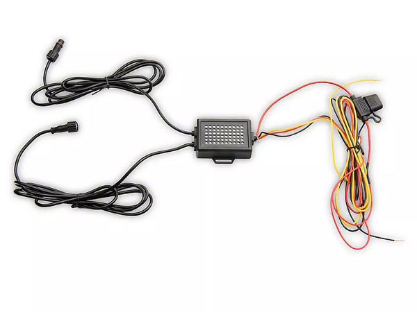 Raxiom 2018 + Jeep Wrangler JL/JT Axial 9-Inch LED Headlights w/RGB Halo- Blk Housing (Clear Lens)