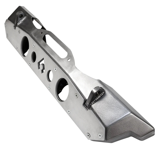 Artec Industries Jeep Wrangler JK Pwdr Coat Nighthawk Front Bumper w/ Alum Skid Black Powder Coat