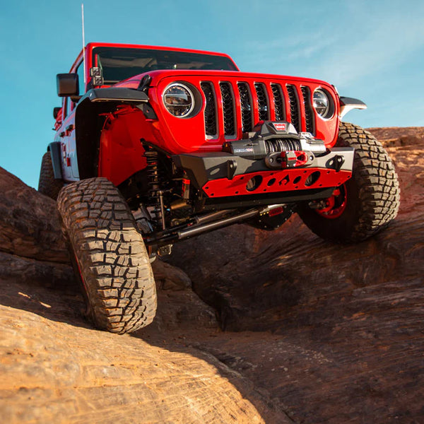Artec Industries Jeep Wrangler JK Pwdr Coat Nighthawk Front Bumper w/ Alum Skid Black Powder Coat