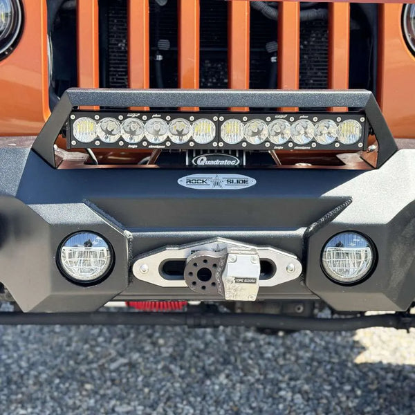 Rock Slide 2007 - 2018 Jeep Wrangler JK Big Sky Aluminum Mid Front Bumper w/ Winch Plate