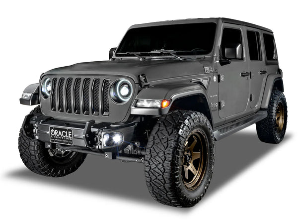 Oracle Jeep Wrangler JK/JL/JT High Performance W LED Fog Lights - ColorSHIFT - Dynamic