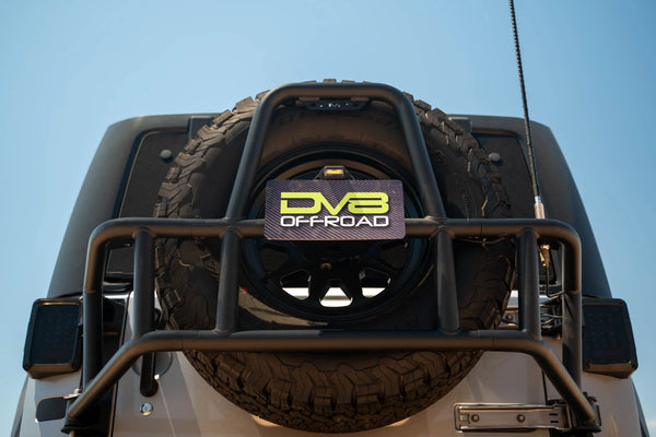DV8 2007 - 2018 Jeep Wrangler JK Body Mounted Tire Carrier