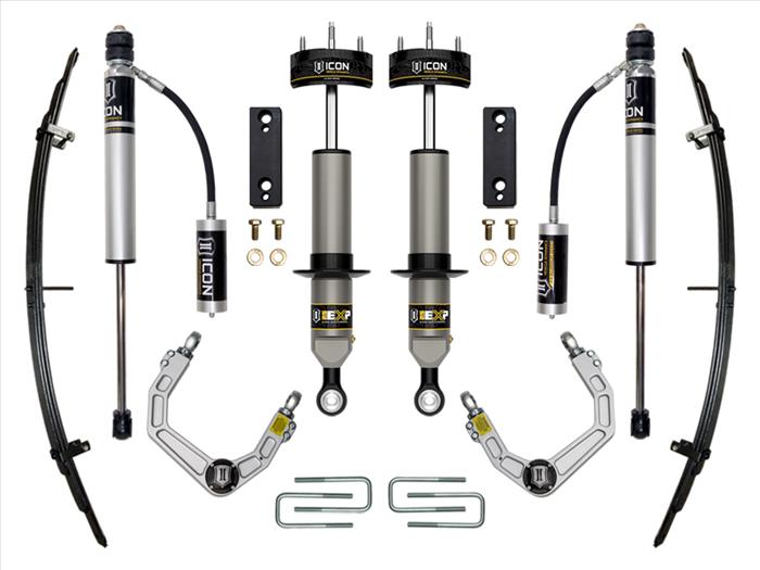 ICON 2005 - 2023 Toyota Tacoma 0-2in Stage 3 Exp Suspension System Billet