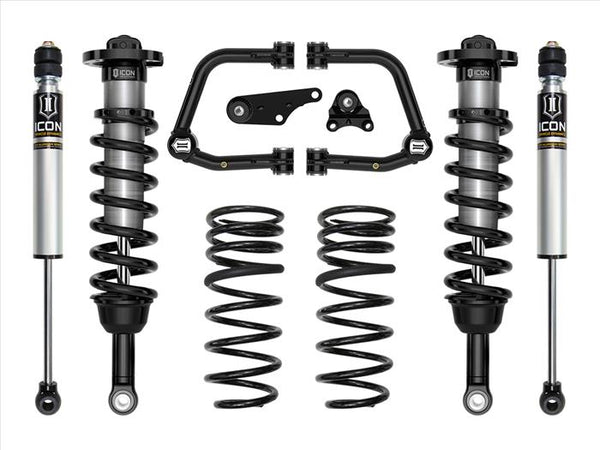 Icon 2024+ Toyota Tacoma 1.25-3in Stage 2 Suspension System w/ Tubular Overland Rear Coils