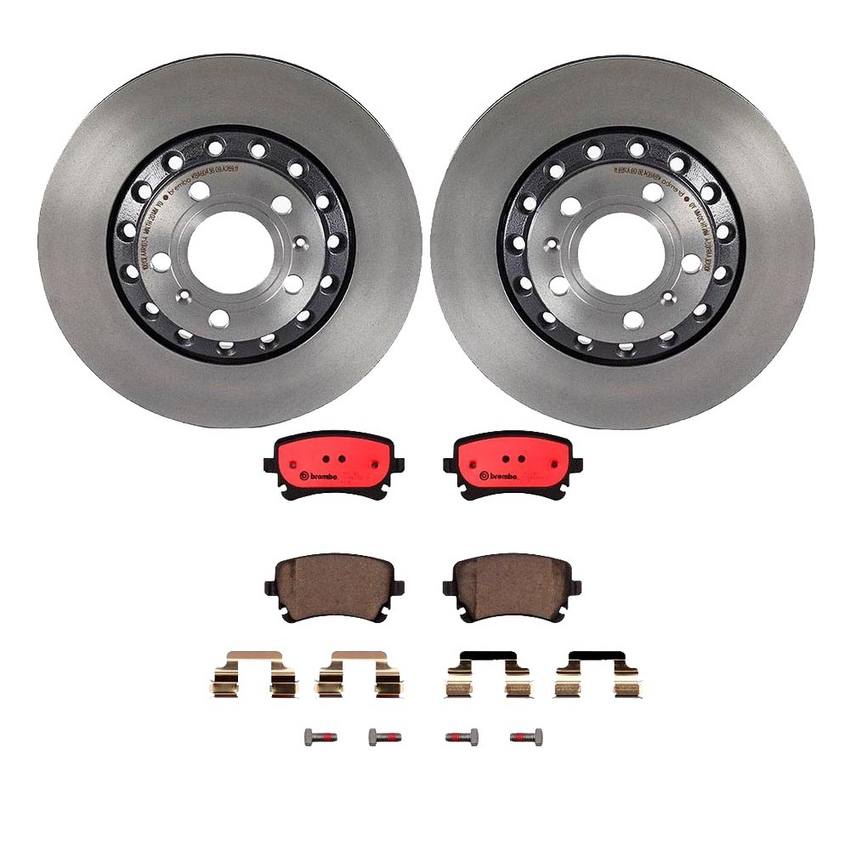 Brembo OE 2004 - 2010 Audi A8 Quattro Rear Disc Brake Kit