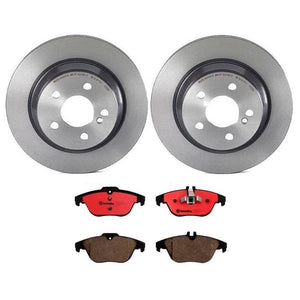 Brembo OE Low-Met Rear Disc Brake Kit - Mercedes 2011 E350 / 2015 GLK250 / GLK350