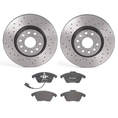 Brembo OE 2009 - 2013 A3 Quattro / 2008 - 2015 TT Quattro / 2009 - 2017 VW CC Front Disc Brake Kit