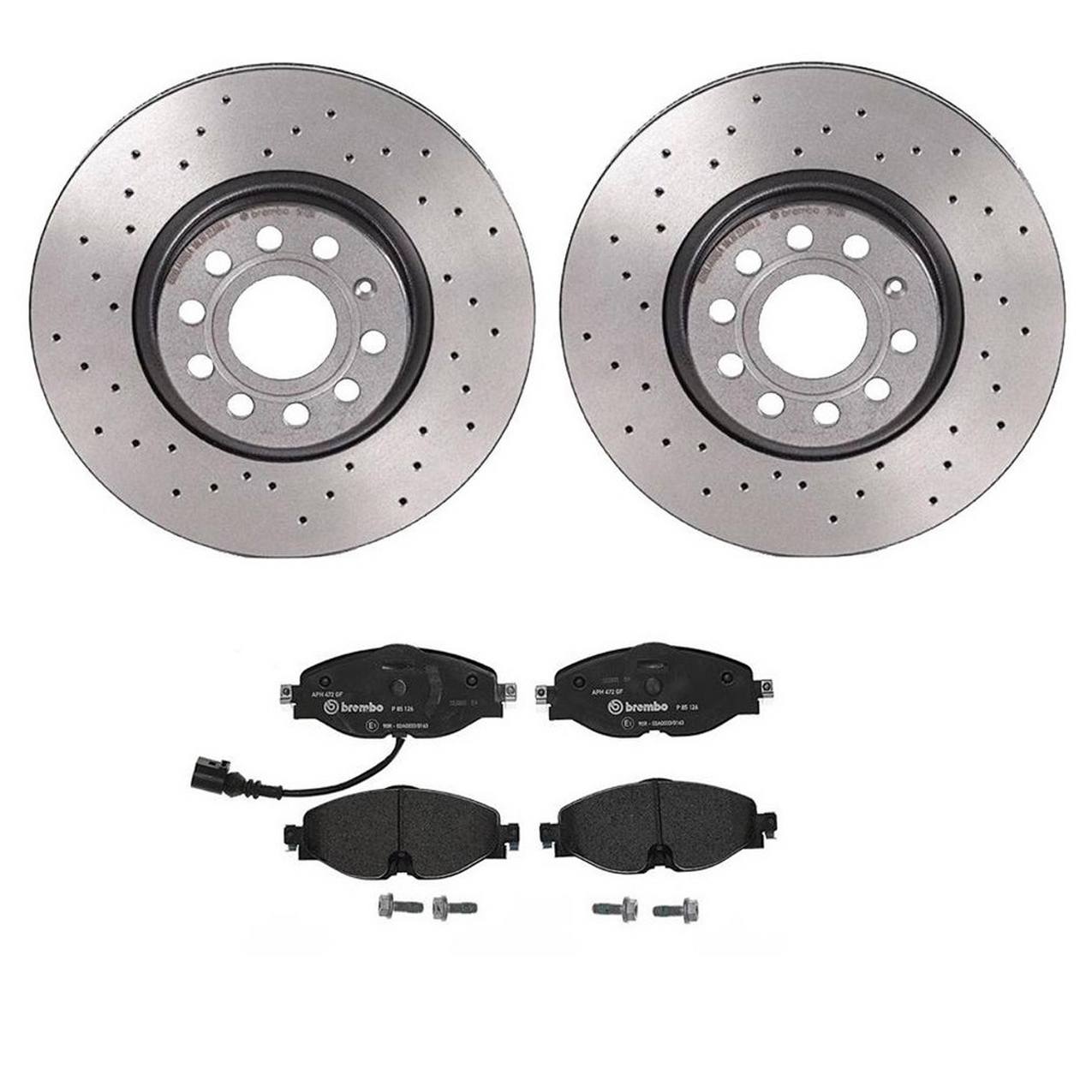 Brembo OE 2015 - 2018 A3 Quattro / 2016 - 2021 TT Quattro Front Disc Brake Kit