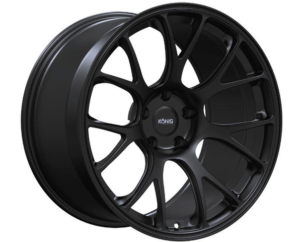 Konig Forged F1M 18X9.5 5X114.3 ET35 Satin Black Knurled Bead