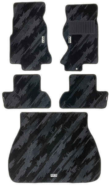 HKS Floor Mats - Mazda 1993 - 2002 RX-7 FD3S Full Set OCT LHD