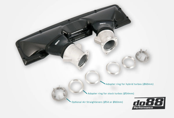do88 2020+ Audi RS6/RS7 4.0T V8 (C8) Carbon Fiber Intake System + OE Air Straighteners