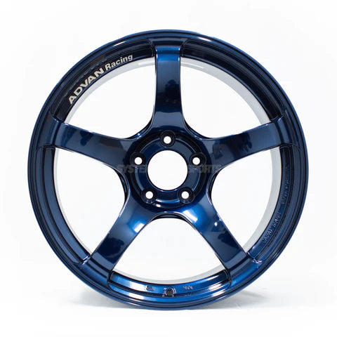 Advan TC4 18x9.5 +38 5x120 Racing Indigo Blue Wheel